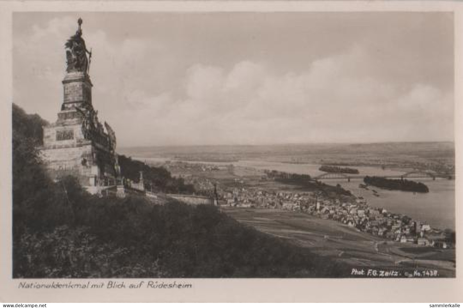 22614 - Nationaldenkmal Und Rüdesheim - 1938 - Rüdesheim A. Rh.