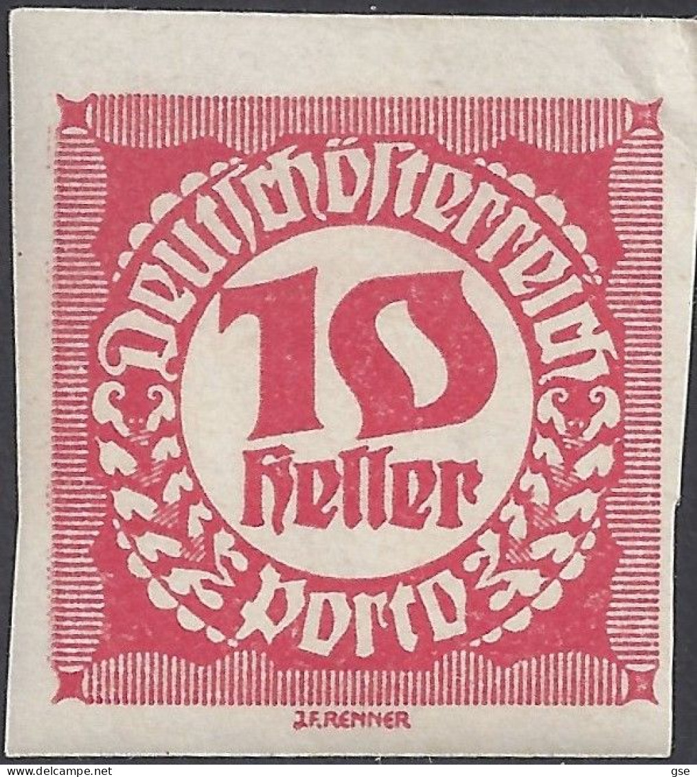 AUSTRIA 1920 - Unificato T94** - Tasse | - Taxe