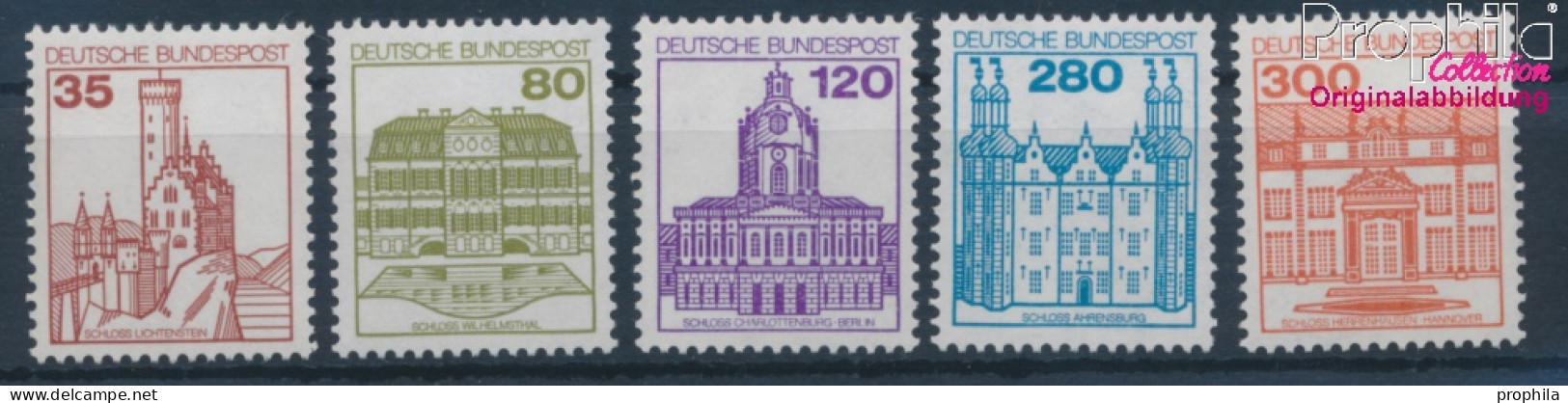 BRD 1139A I R-1143A I R Mit Zählnummer (kompl.Ausg.) Postfrisch 1982 Burgen Und Schlösser (10357670 - Unused Stamps