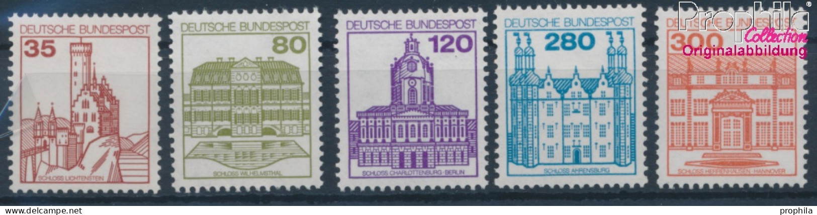 BRD 1139A I R-1143A I R Mit Zählnummer (kompl.Ausg.) Postfrisch 1982 Burgen Und Schlösser (10357671 - Unused Stamps