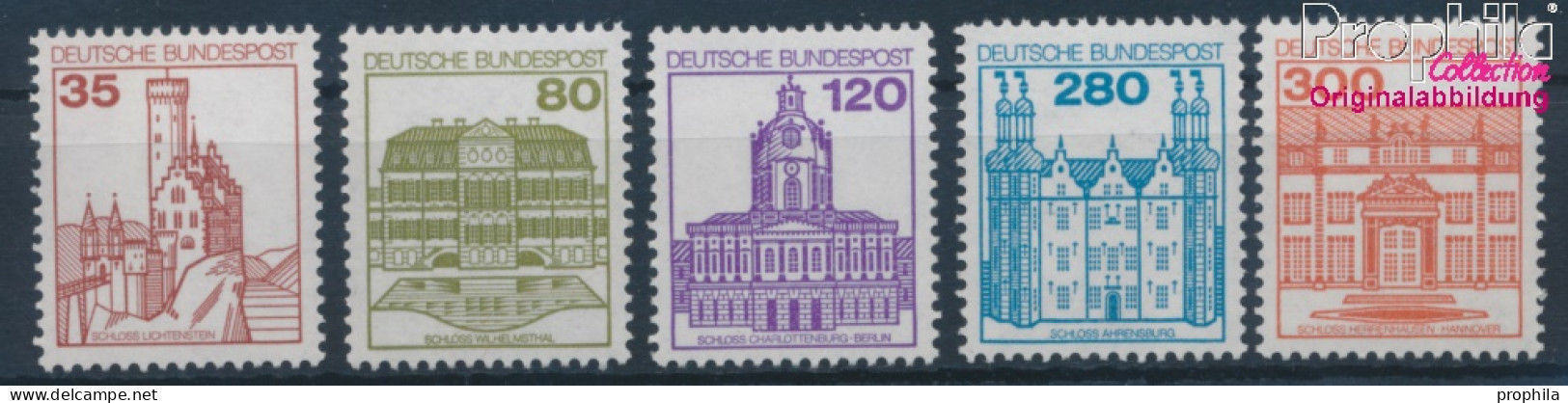 BRD 1139A I R-1143A I R Mit Zählnummer (kompl.Ausg.) Postfrisch 1982 Burgen Und Schlösser (10357672 - Unused Stamps