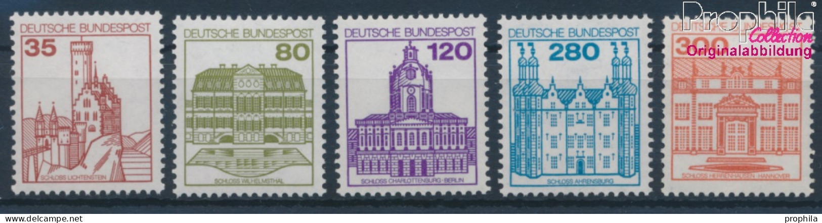 BRD 1139A I R-1143A I R Mit Zählnummer (kompl.Ausg.) Postfrisch 1982 Burgen Und Schlösser (10357673 - Unused Stamps