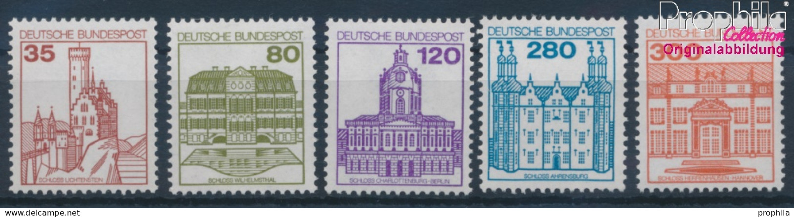 BRD 1139A I R-1143A I R Mit Zählnummer (kompl.Ausg.) Postfrisch 1982 Burgen Und Schlösser (10357676 - Unused Stamps