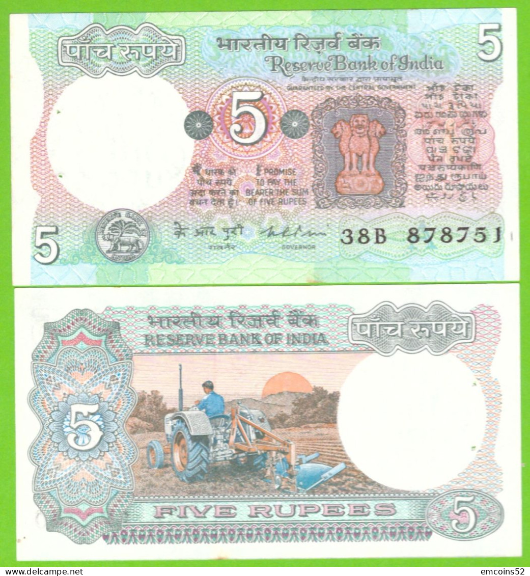INDIA 5 RUPEES 1975/2002    P-80b UNC PIN HOLES 38B - Inde