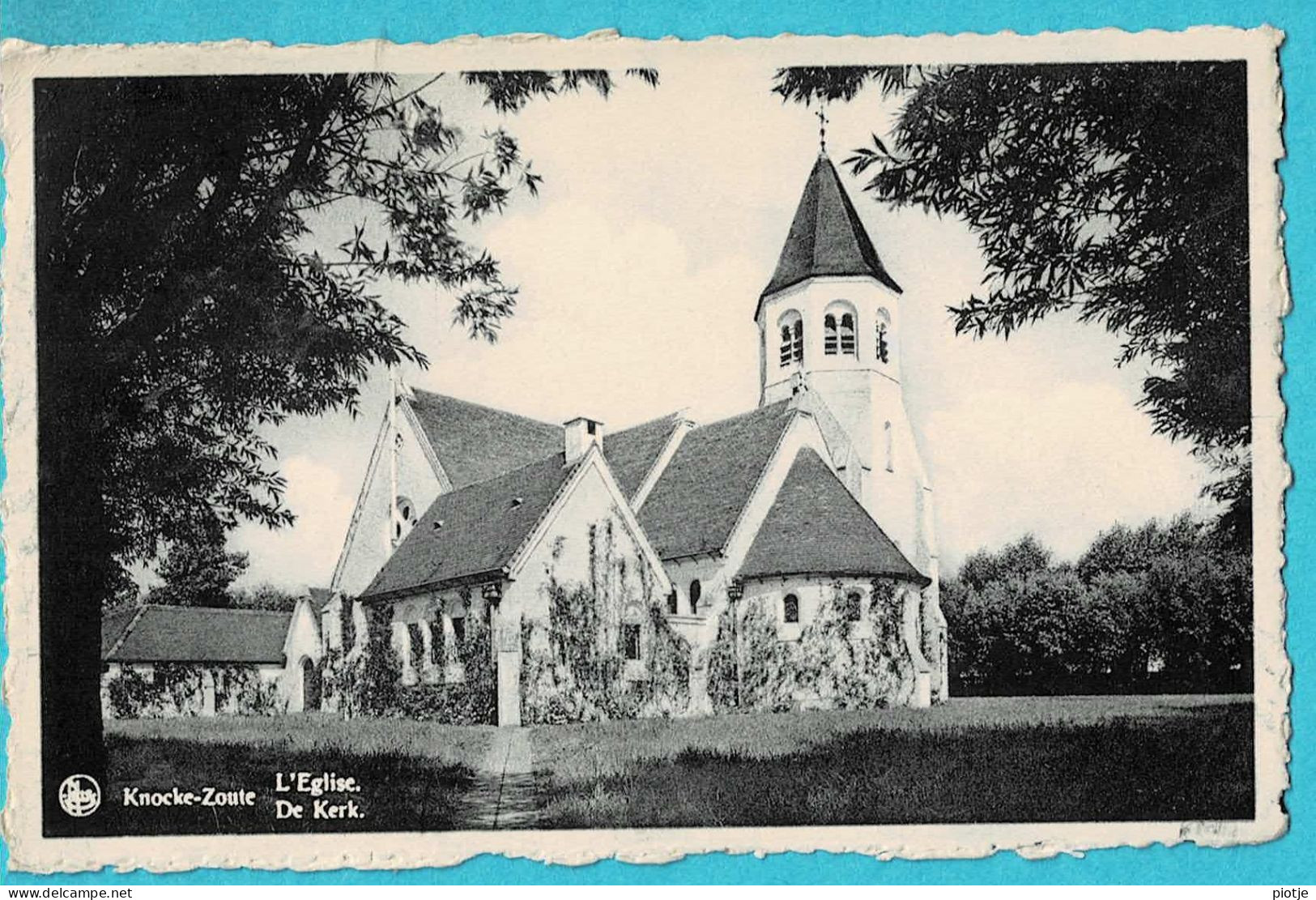 * Knokke Zoute - Knocke Le Zoute (Kust - Littoral) * (Nels, Lucky Days) L'église, De Kerk, Church, Kirche, Old, Rare - Knokke