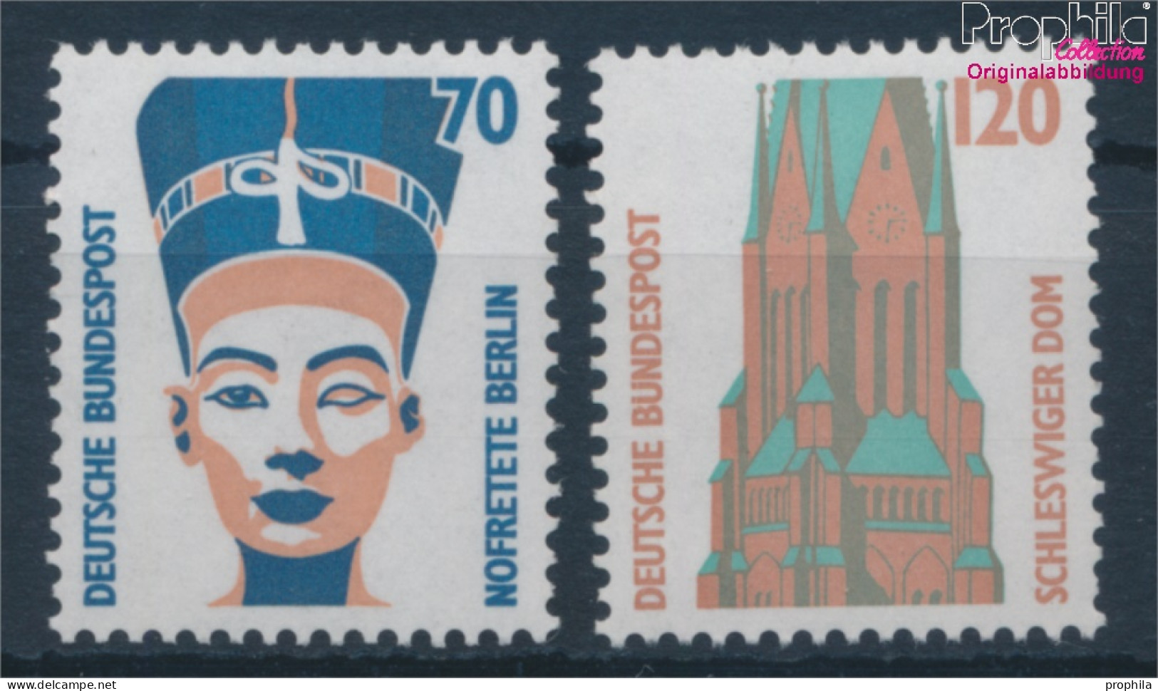 BRD 1374R-1375R Mit Zählnummer (kompl.Ausg.) Postfrisch 1988 Sehenswürdigkeiten (10357645 - Unused Stamps