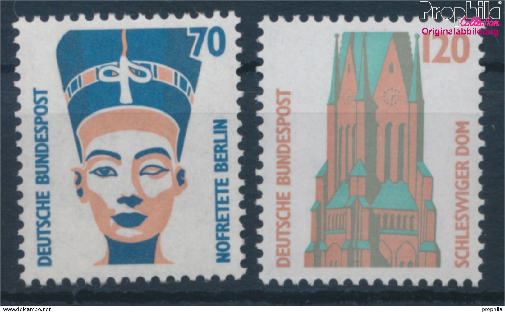 BRD 1374R-1375R Mit Zählnummer (kompl.Ausg.) Postfrisch 1988 Sehenswürdigkeiten (10357648 - Unused Stamps