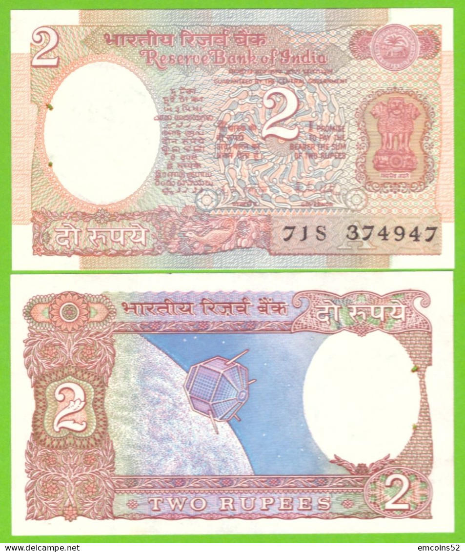 INDIA 2 RUPEES 1979/1996 A  P-79k UNC PIN HOLES - Inde