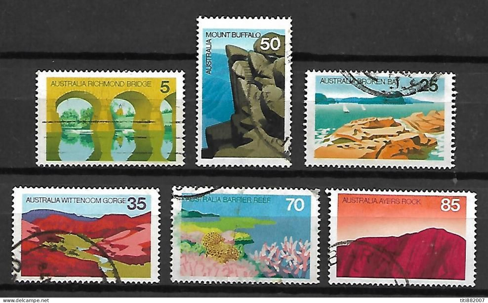 AUSTRALIE   -  1976 .   Série  Complète.  Oblitérés. - Used Stamps
