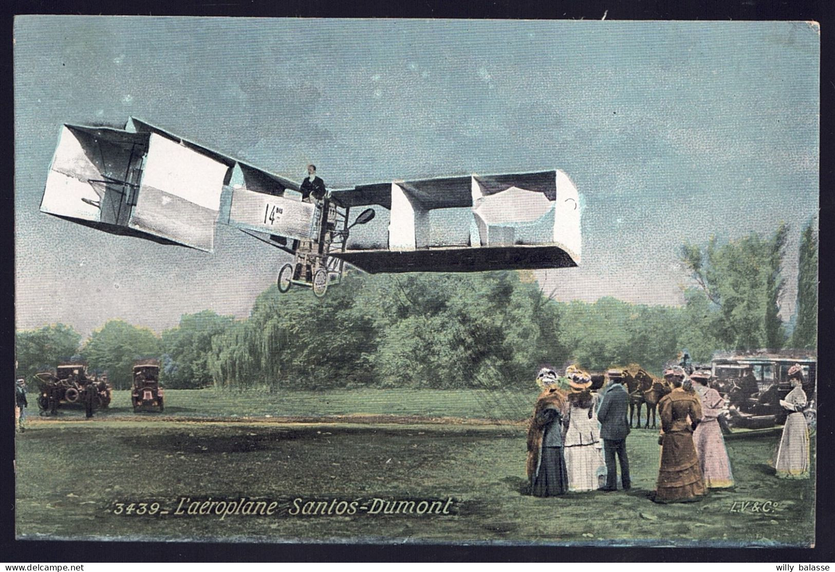 +++ CPA - Aviation - Avion - L' AEROPLANE  Santos - Dumont - Aqua Photo  // - ....-1914: Précurseurs