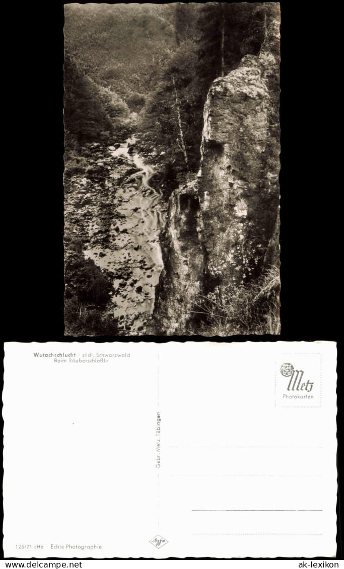 Titisee-Neustadt Wutachschlucht Südl. Schwarzwald Beim Räuberschlößle 1963 - Titisee-Neustadt