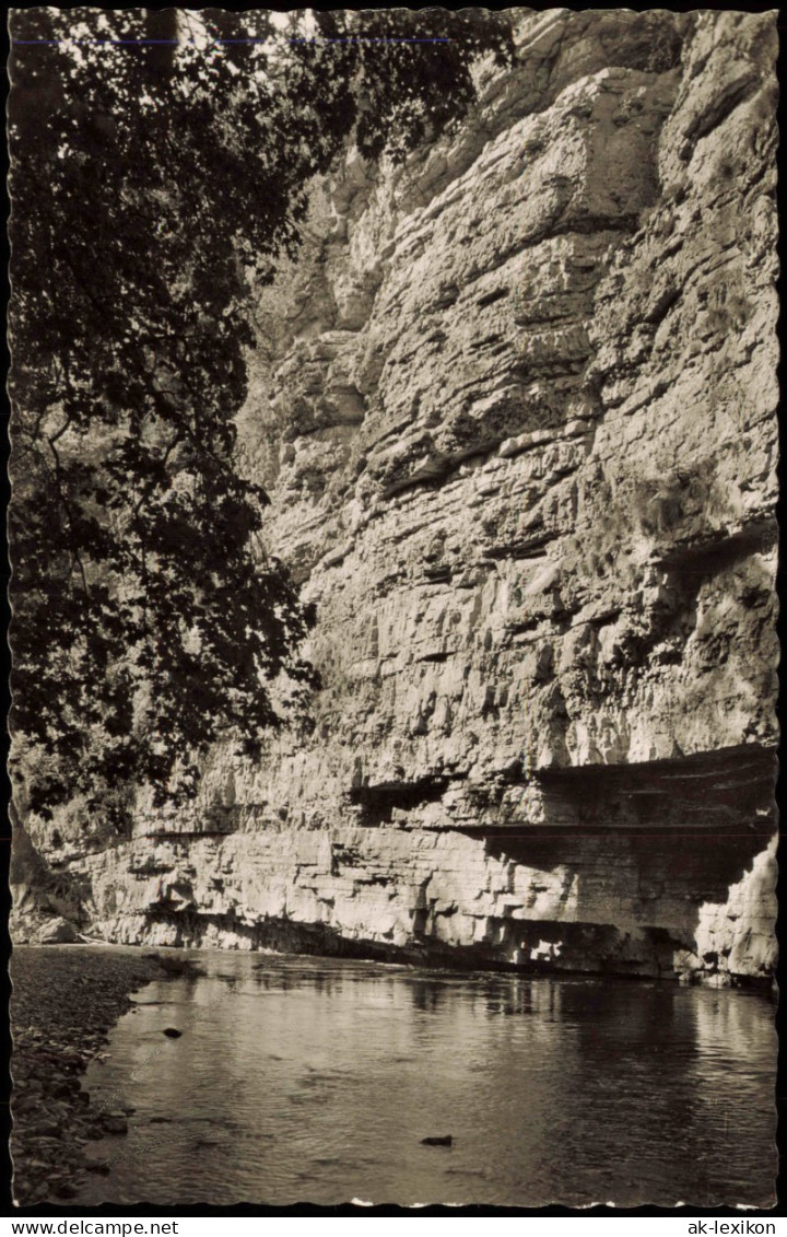 Ansichtskarte Titisee-Neustadt Wutachschlucht Felsengalerie 1955 - Titisee-Neustadt