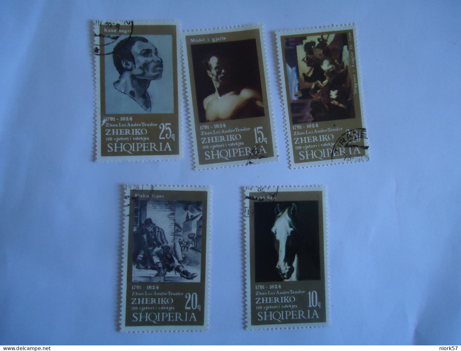 ALBANIA    USED  5  STAMPS  PAINTING - Other & Unclassified