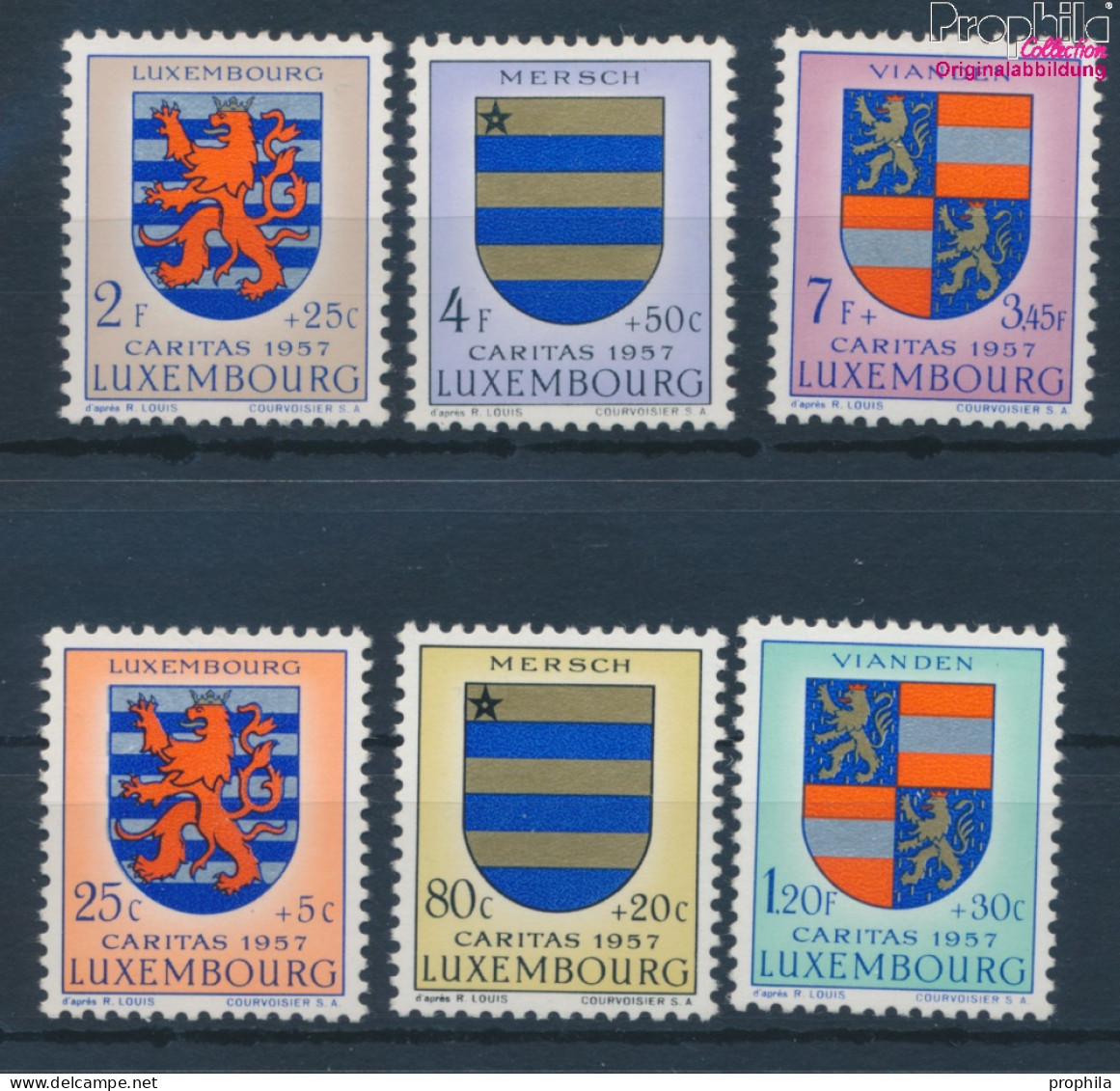 Luxemburg 575-580 (kompl.Ausg.) Postfrisch 1957 Luxemburger Wappen (10363235 - Ongebruikt