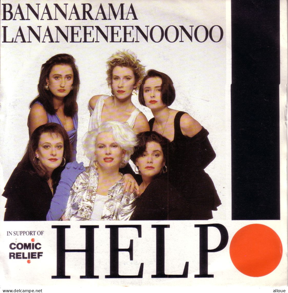 BANANARAMA LANANEENEENOONOO - UK  SG 1989 - HELP ! + HELP (COVER OF THE BEATLES) - Rock