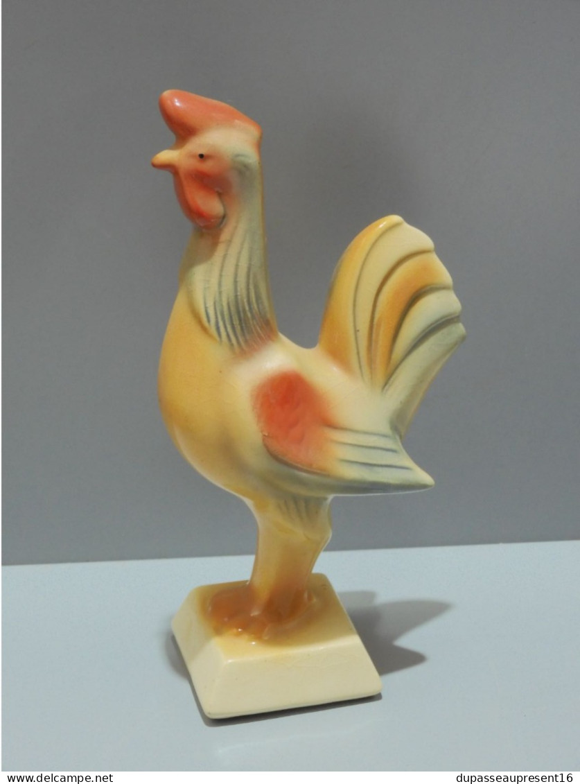 -JOLI ANCIEN SUJET COQ En CERAMIQUE ANNEES 50 COLLECTION Déco VITRINE    E - Altri & Non Classificati