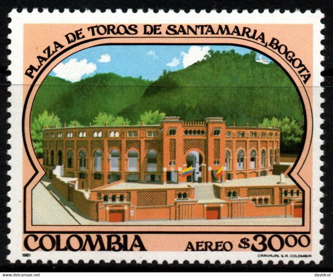 05- KOLUMBIEN - 1981- MI#:1474- MNH- BULLRING “LA SANTA MARIA” OF BOGOTA- - Colombia