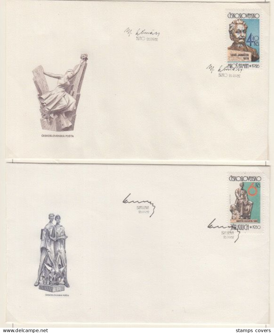 CESKOSLOVENSKO FDC MICHEL 2687/91 Statues - FDC