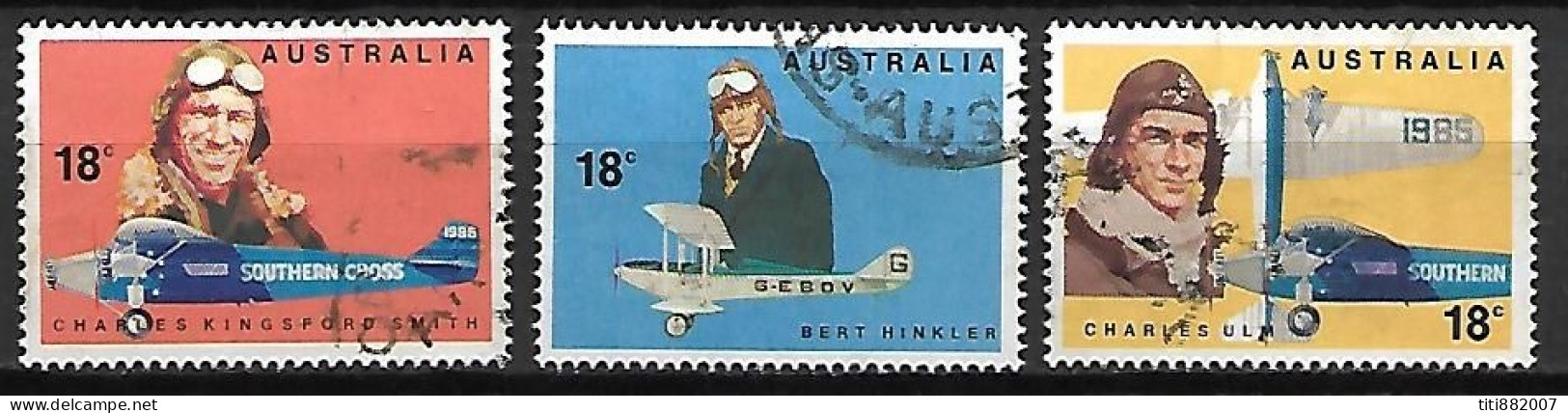 AUSTRALIE   -  1978 .  Avions / Aviateurs. - Used Stamps