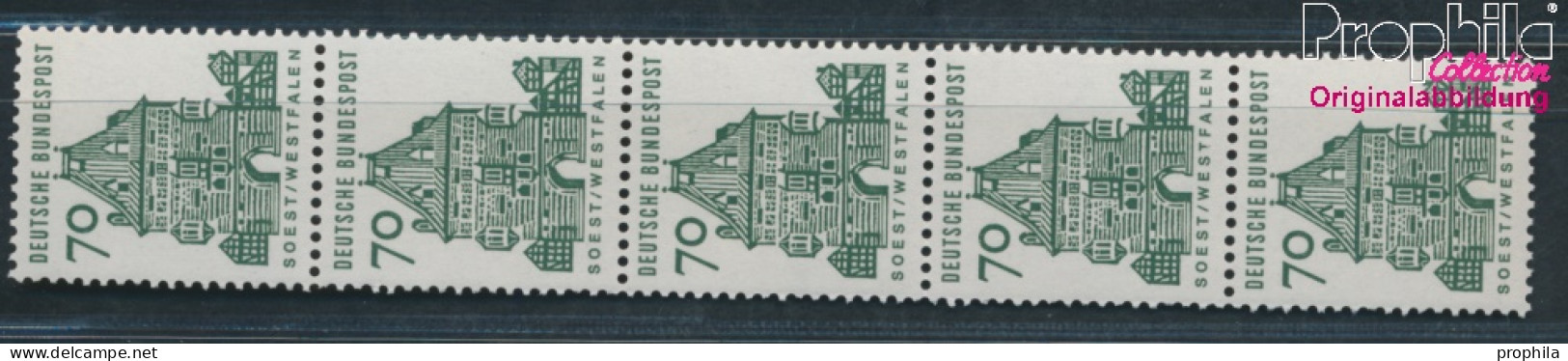BRD 460R Fünferstreifen Postfrisch 1964 Bauwerke (10348154 - Unused Stamps