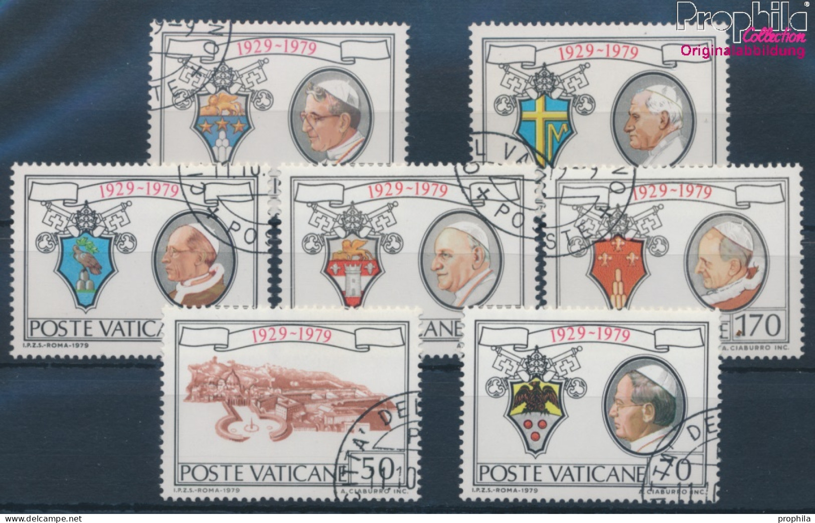 Vatikanstadt 748-754 (kompl.Ausgabe) Gestempelt 1979 50 Jahre Vatikan (10352174 - Oblitérés