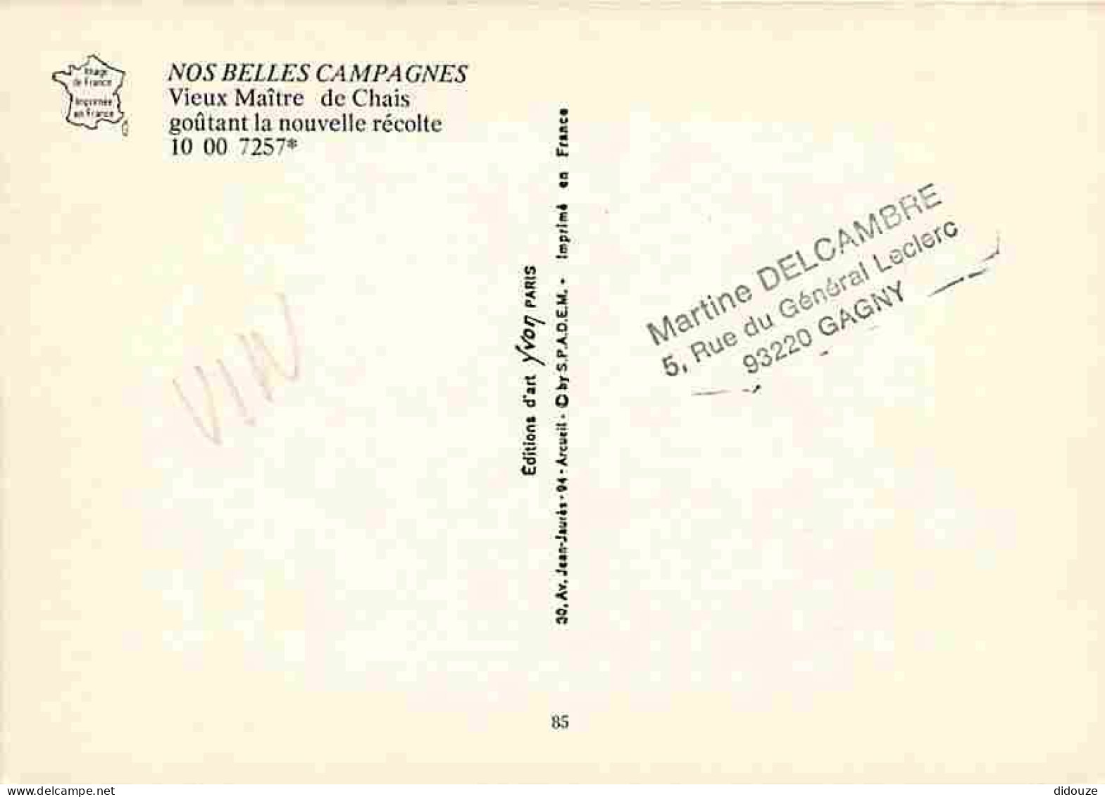 Vignes - Vieux Maître De Chais Goûtant La Nouvelle Récolte - CPM - Voir Scans Recto-Verso - Vignes