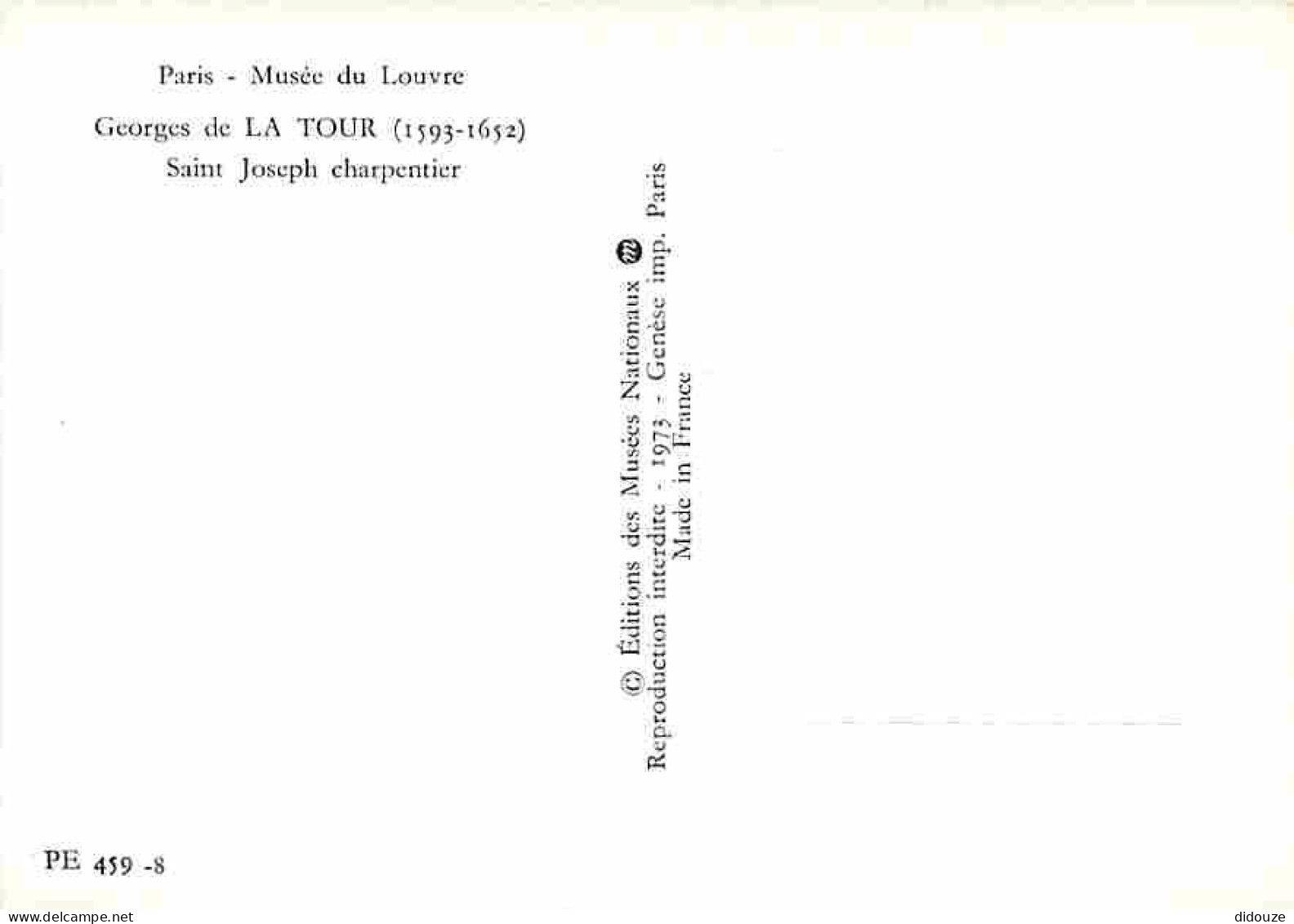 Art - Peinture - Georges De La Tour - Saint Joseph Charpentier - Musée Du Louvres De Paris - Carte Neuve - CPM - Voir Sc - Malerei & Gemälde