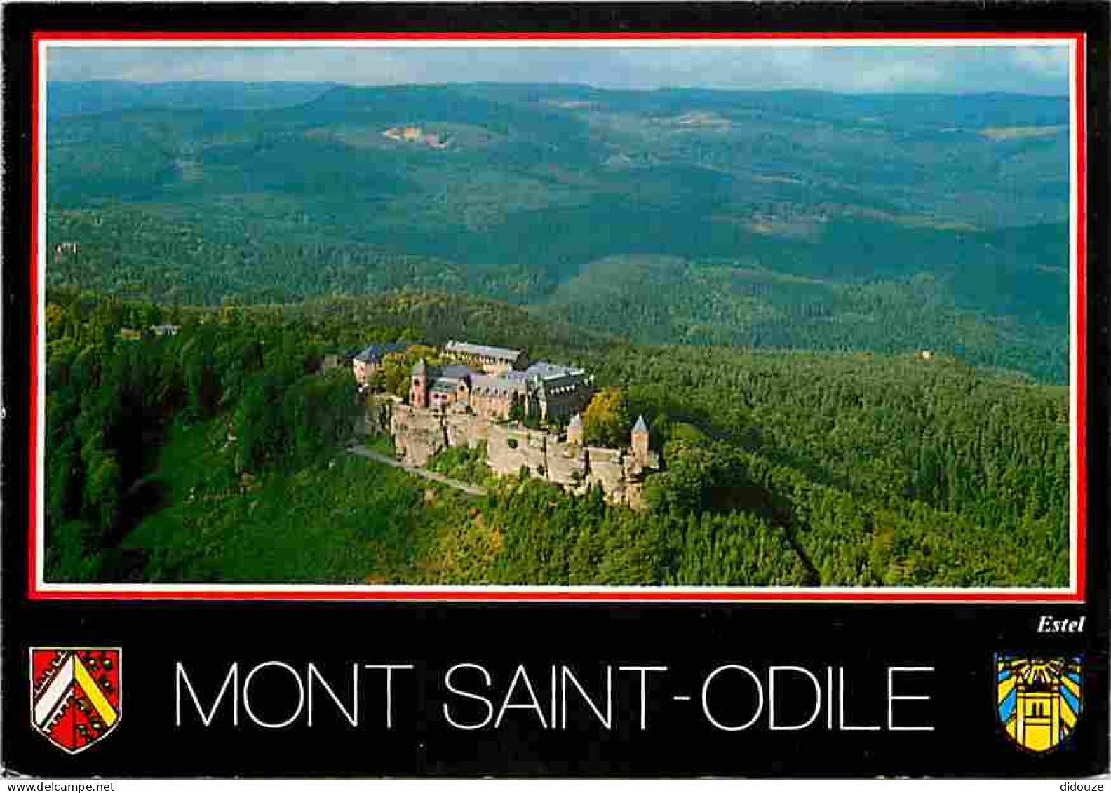 67 - Mont Sainte-Odile - Vue Aérienne - Blasons - Flamme Postale - CPM - Voir Scans Recto-Verso - Sainte Odile