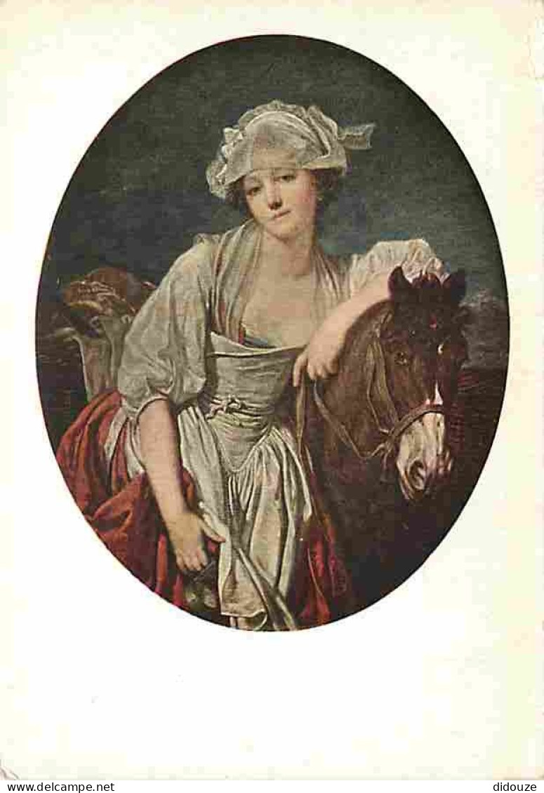 Art - Peinture - Jean Baptiste Greuze - La Laitière - CPM - Voir Scans Recto-Verso - Malerei & Gemälde