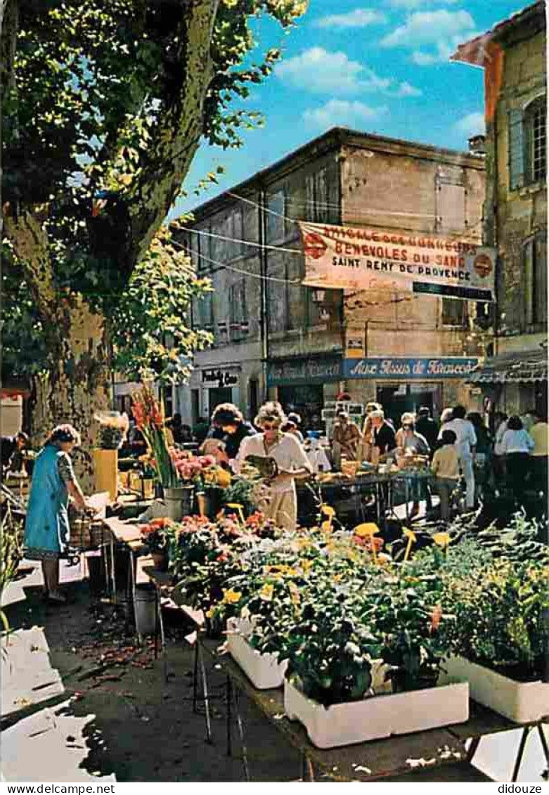 13 - Saint Remy De Provence - Place De La Mairie - Marché Aux Fleurs - CPM - Voir Scans Recto-Verso - Saint-Remy-de-Provence