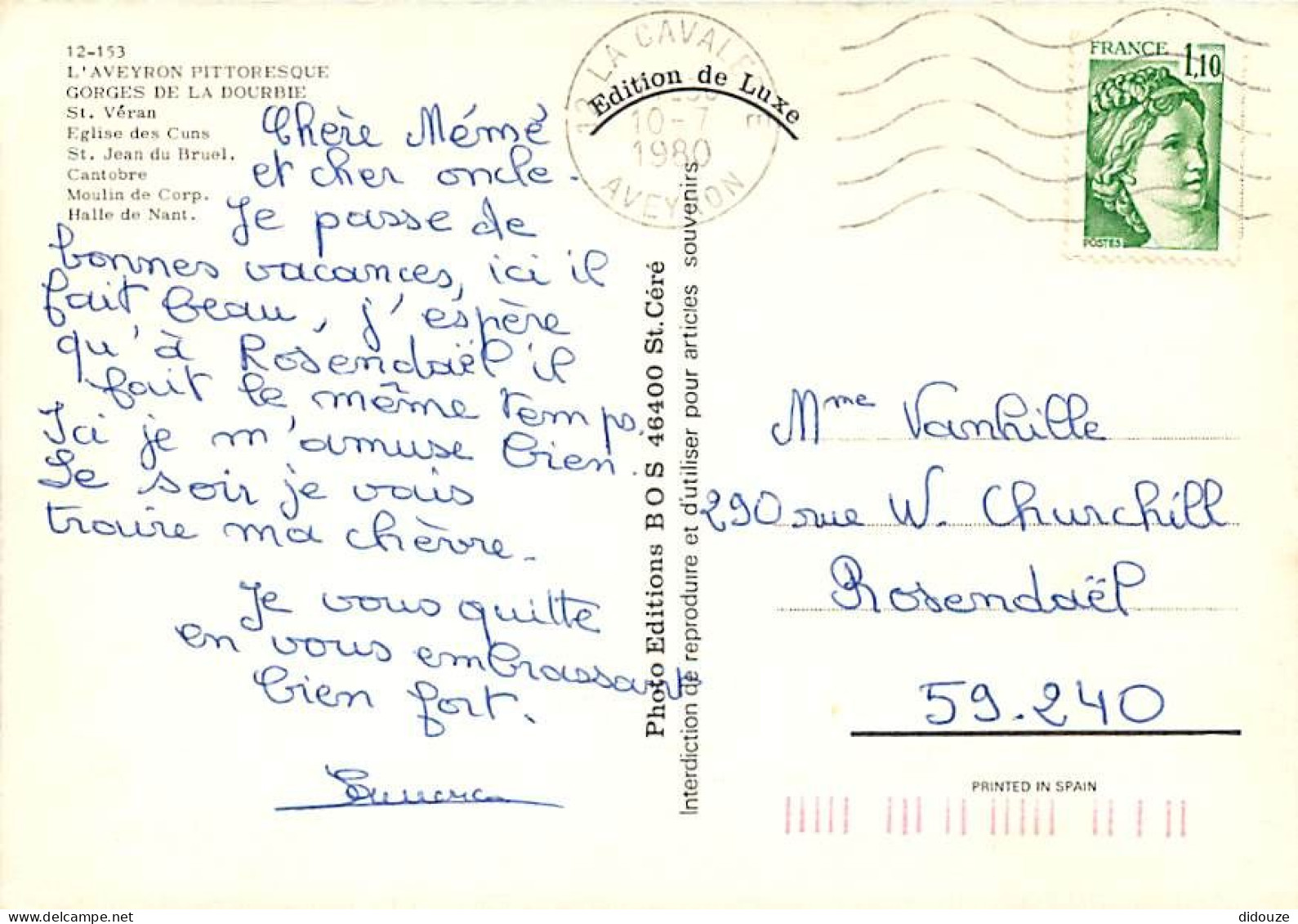 12 - Aveyron - Gorges De La Dourbie - Multivues - CPM - Voir Scans Recto-Verso - Otros & Sin Clasificación