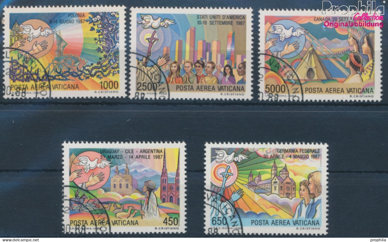 Vatikanstadt 952-956 (kompl.Ausgabe) Gestempelt 1988 Papstreisen (10352215 - Used Stamps