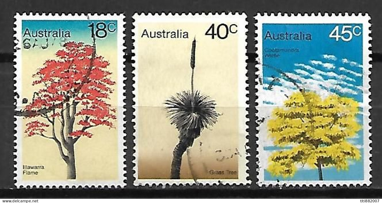 AUSTRALIE   -  1978 .  Arbustes. Fleurs. - Used Stamps