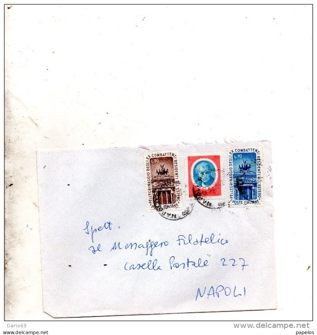 1978 LETTERA NAPOLI - 1971-80: Marcophilie