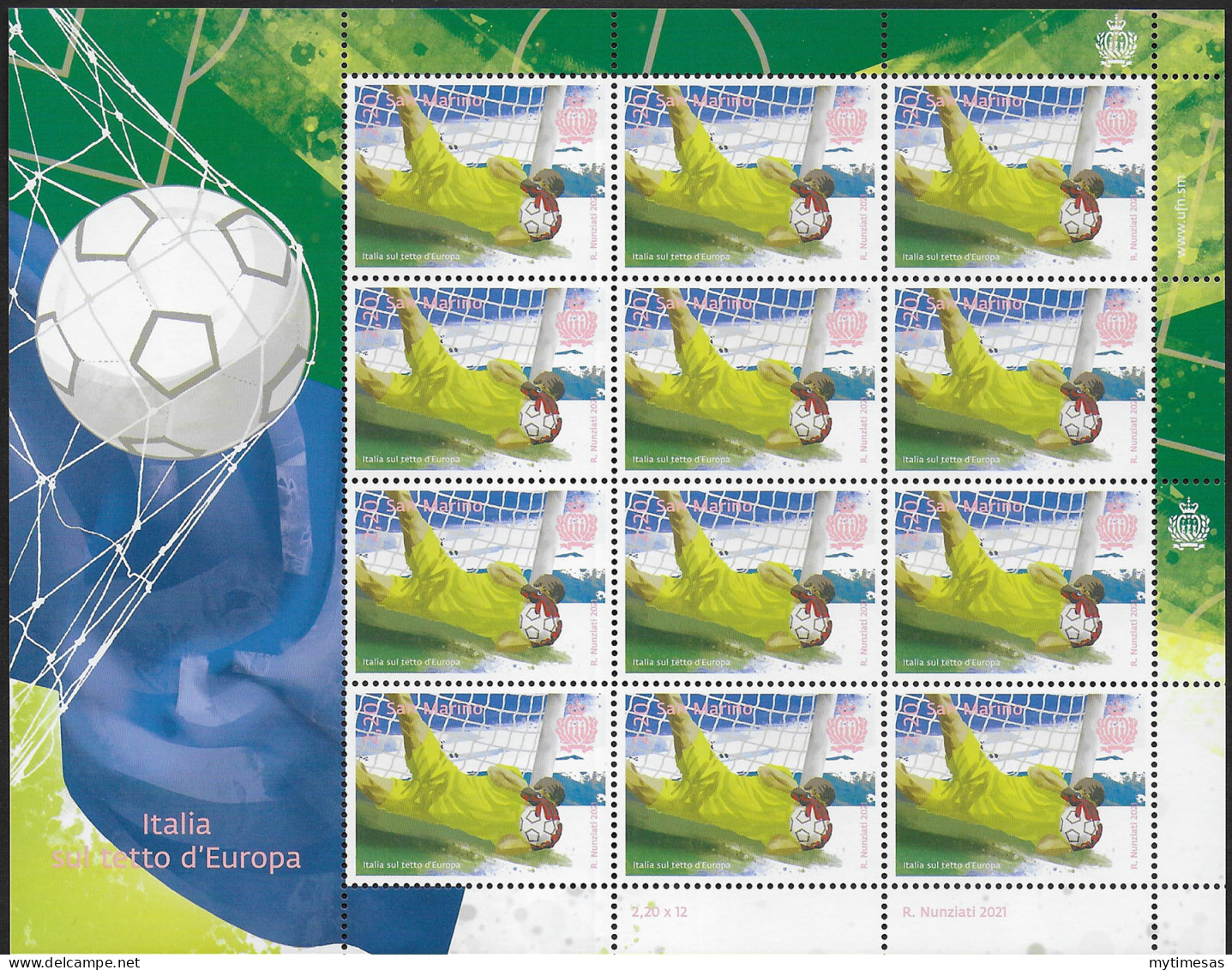 2021 San Marino Italia Europea MS MNH Unificato N. 2709 - Sonstige & Ohne Zuordnung