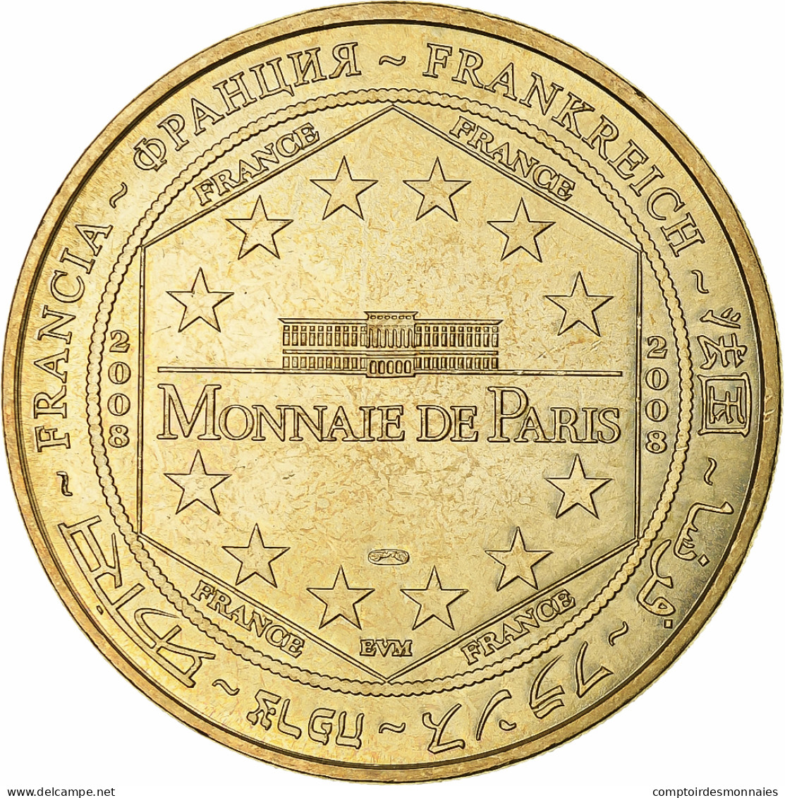 France, Tourist Token, Touro Parc, 2008, MDP, Or Nordique, SPL - Autres & Non Classés