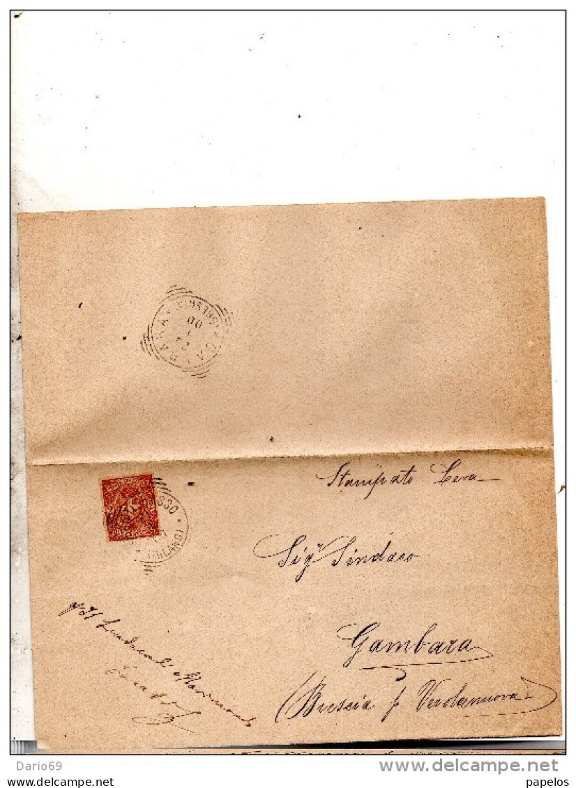 1900  LETTERA CON ANNULLO ABBIATE GRASSO MILANO - Poststempel