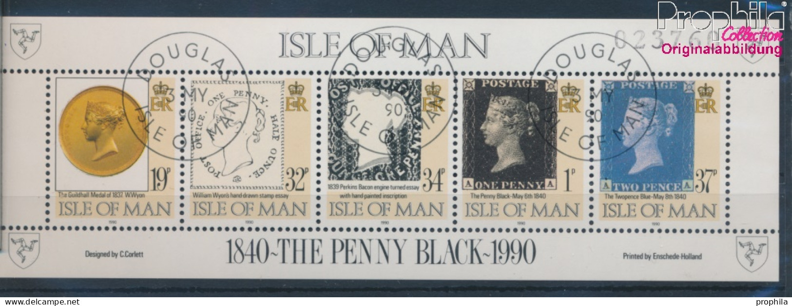 GB - Isle Of Man Block13 (kompl.Ausg.) Gestempelt 1990 150 Jahre Briefmarken (10343818 - Man (Insel)