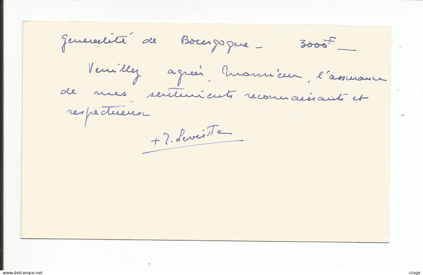 89 - MASSANGIS - Abbé Jacques Leviste  ( Vue Recto Verso ) - Visiting Cards