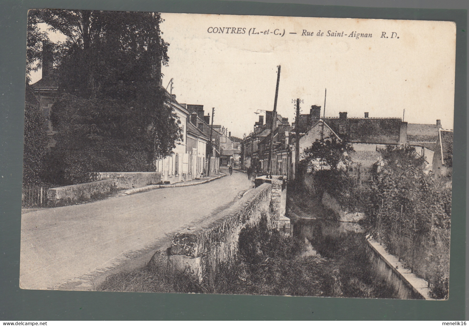 CP - 41 - Contres - Rue De St-Aignan - Contres