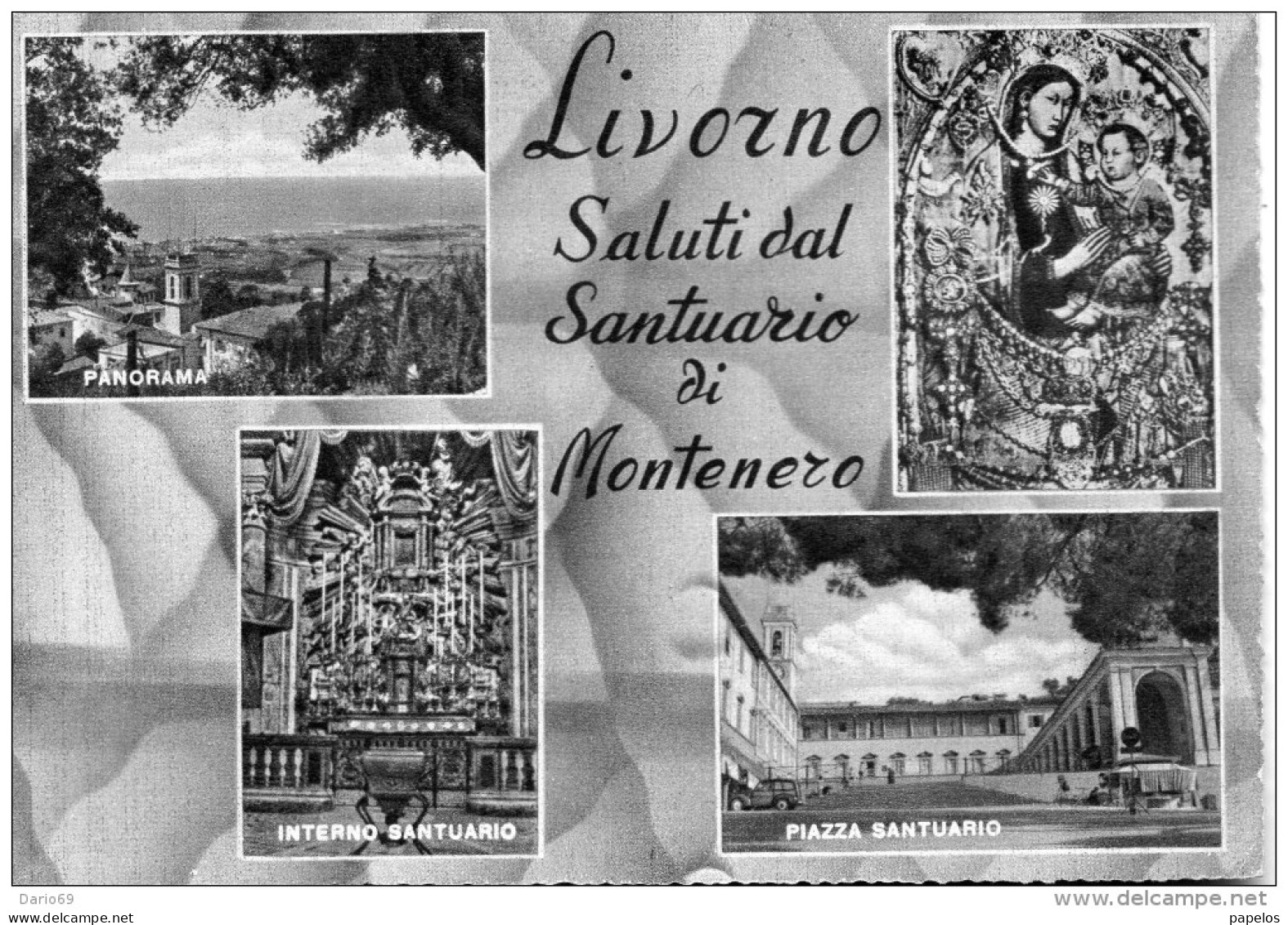 1959 CARTOLINA LIVORNO SANTUARIO  DI MONTENERO - Livorno