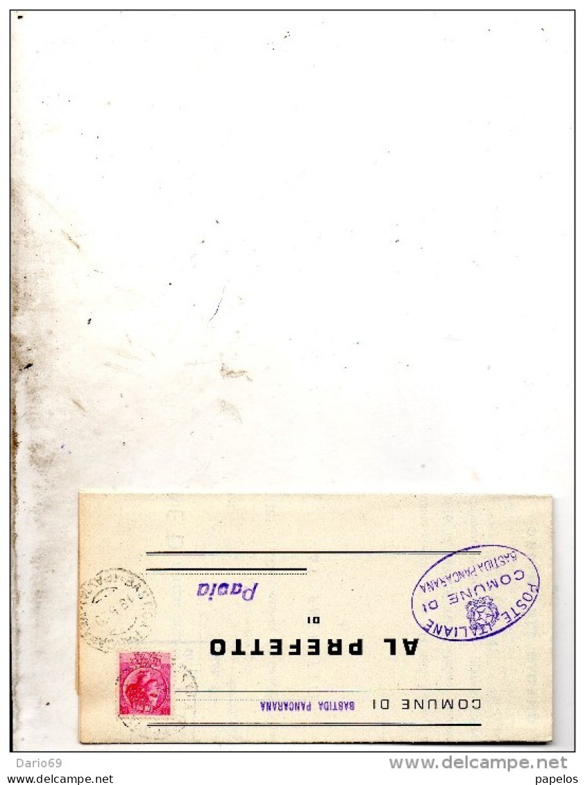 1959 LETTERA CON ANNULLO BASTIDA PANCARANA PAVIA - 1946-60: Poststempel