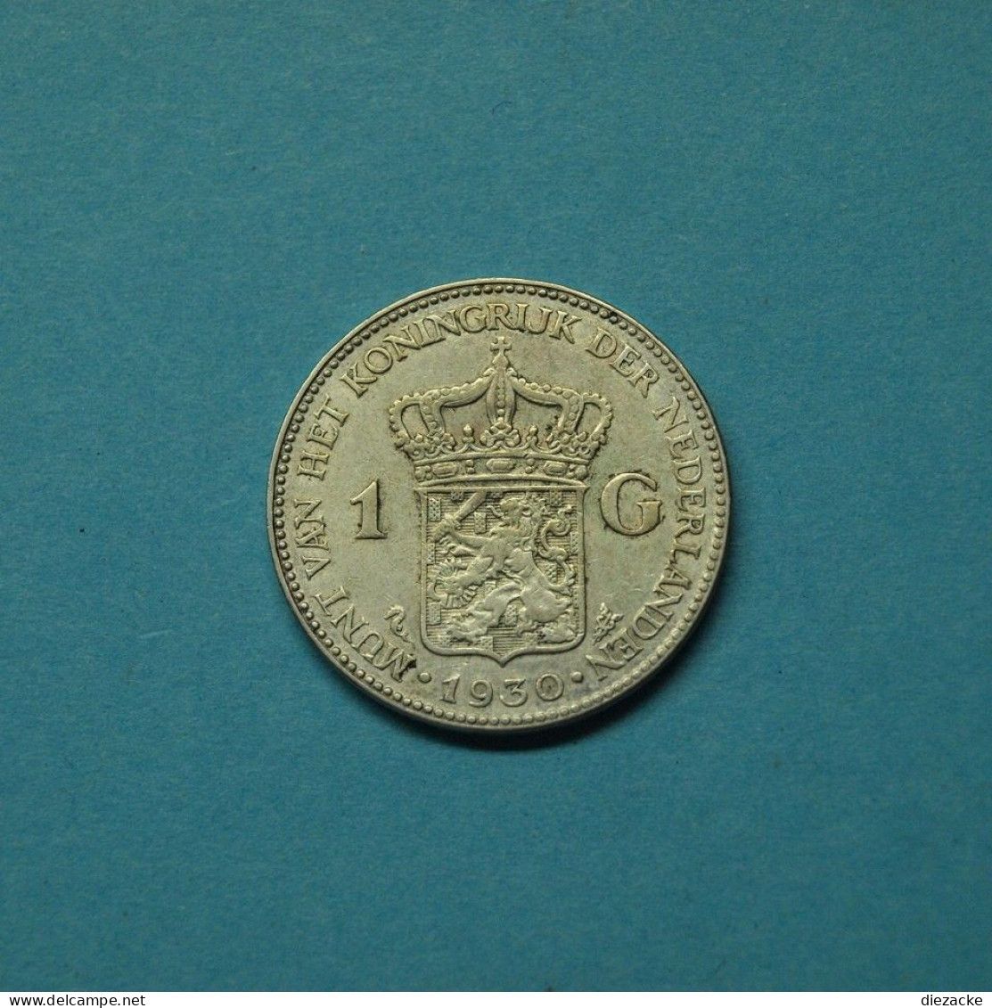 Niederlande 1930 1 Gulden Königin Wilhelmina (Mük23/4 - Andere & Zonder Classificatie