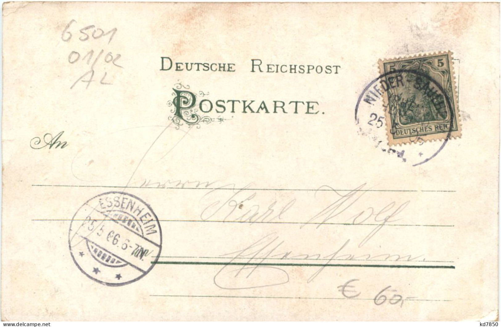Nieder Saulheim - 80. Geburtstag Der Deutschen Turnerschaft F. Goetz 1906 - Alzey