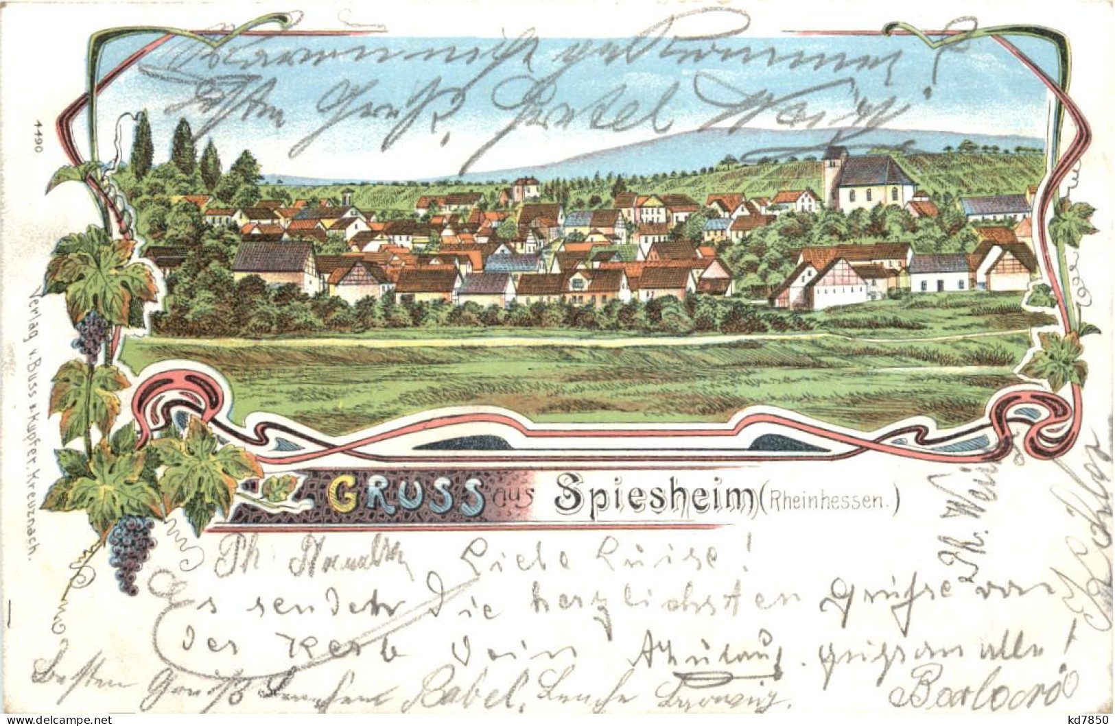 Gruss Aus Spiesheim - Litho - Alzey