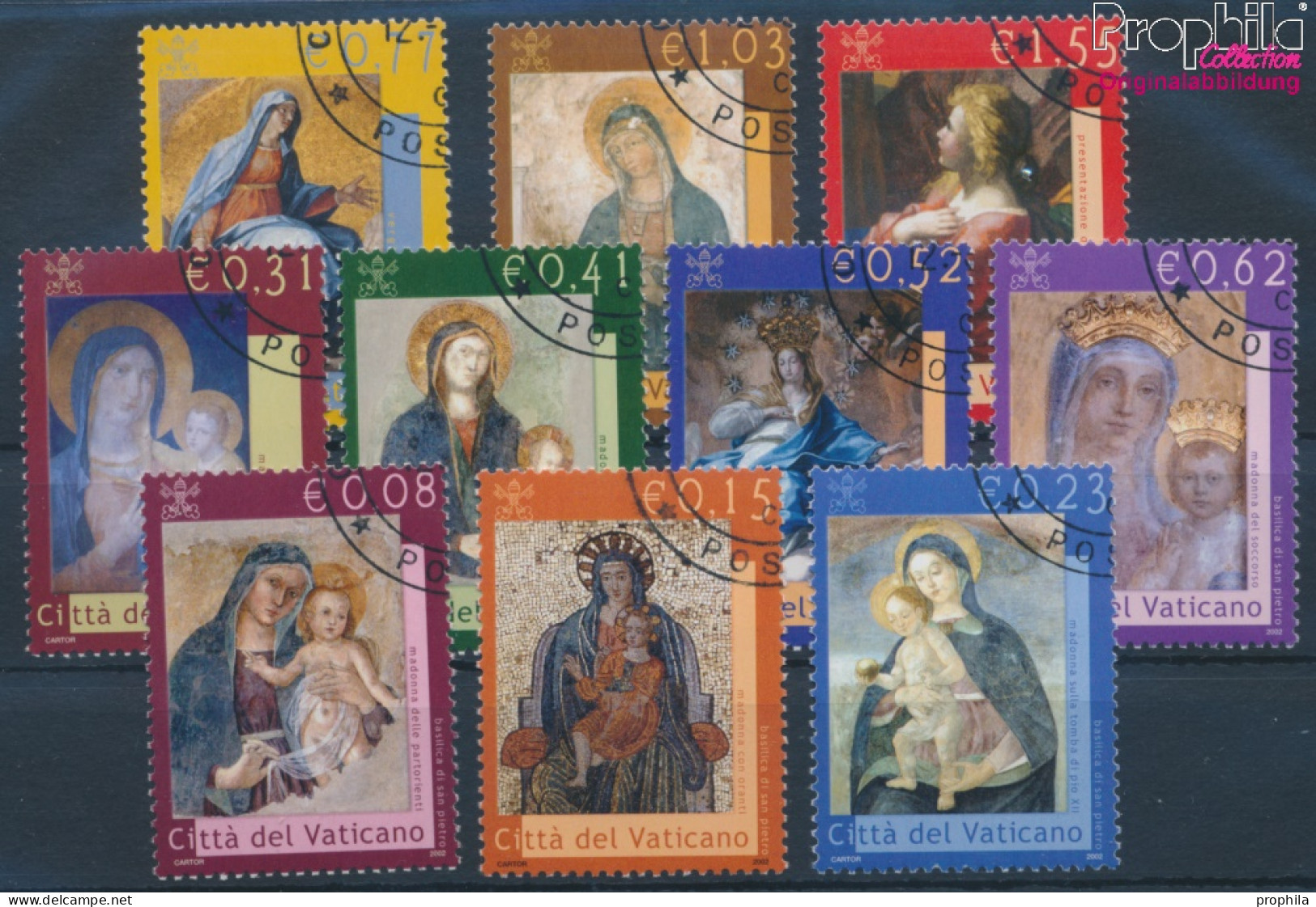 Vatikanstadt 1394-1403 (kompl.Ausg.) Gestempelt 2002 Mariendarstellungen (10352326 - Used Stamps