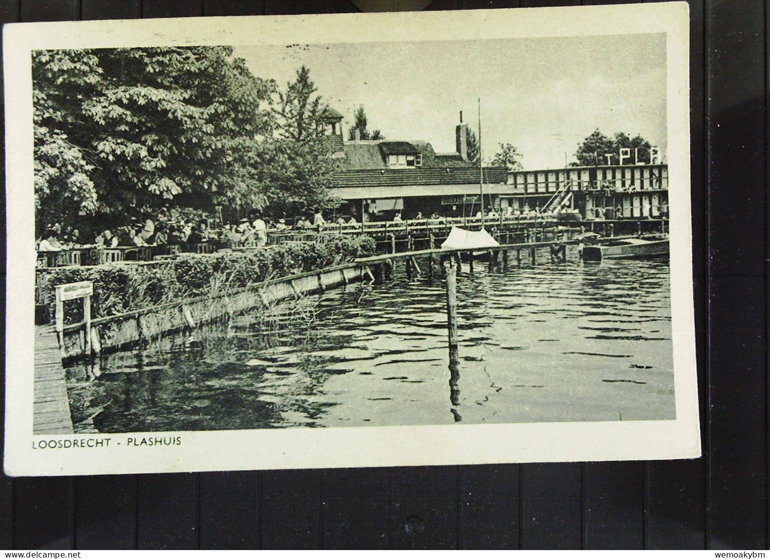 Niederlande: Ansichtskarte Von Loosdrecht Mit Plashuis Vom 28.5.1950 Mit 6 Cent MeF Königin Juliane Knr. 526nach Meissen - Autres & Non Classés