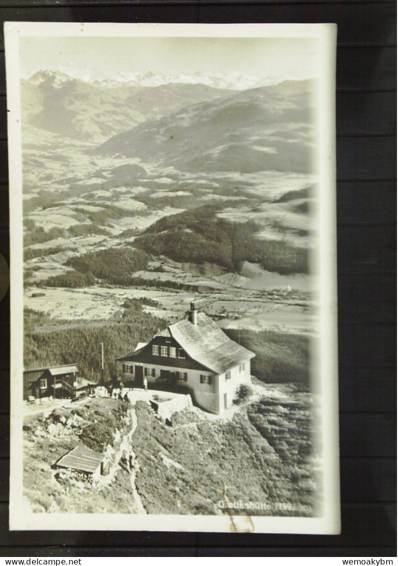 Österreich: AK Von Grottenhütte (1593 M) Vom 16.8.1954 Mit 1.45 S  Knr. 915 Nach Klein-Döbern (D) - Autres & Non Classés