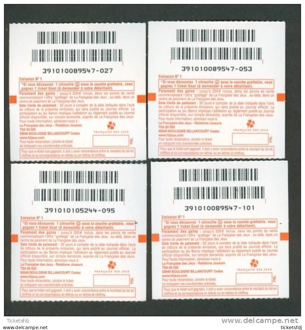 Grattage FDJ - Tickets BANCO Au Choix (39101-44701-44702-44703) FRANCAISE DES JEUX - Billetes De Lotería