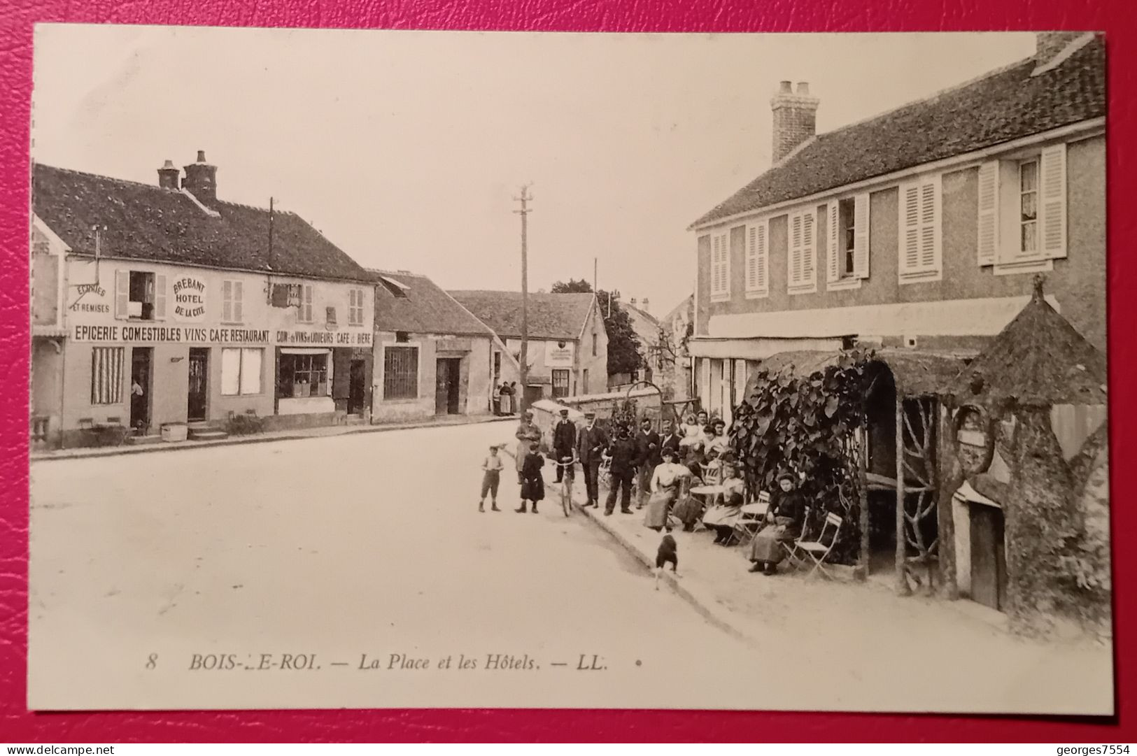 77 - BOIS-LE-ROI  LA PLACE ET LES HOTELS - Bois Le Roi